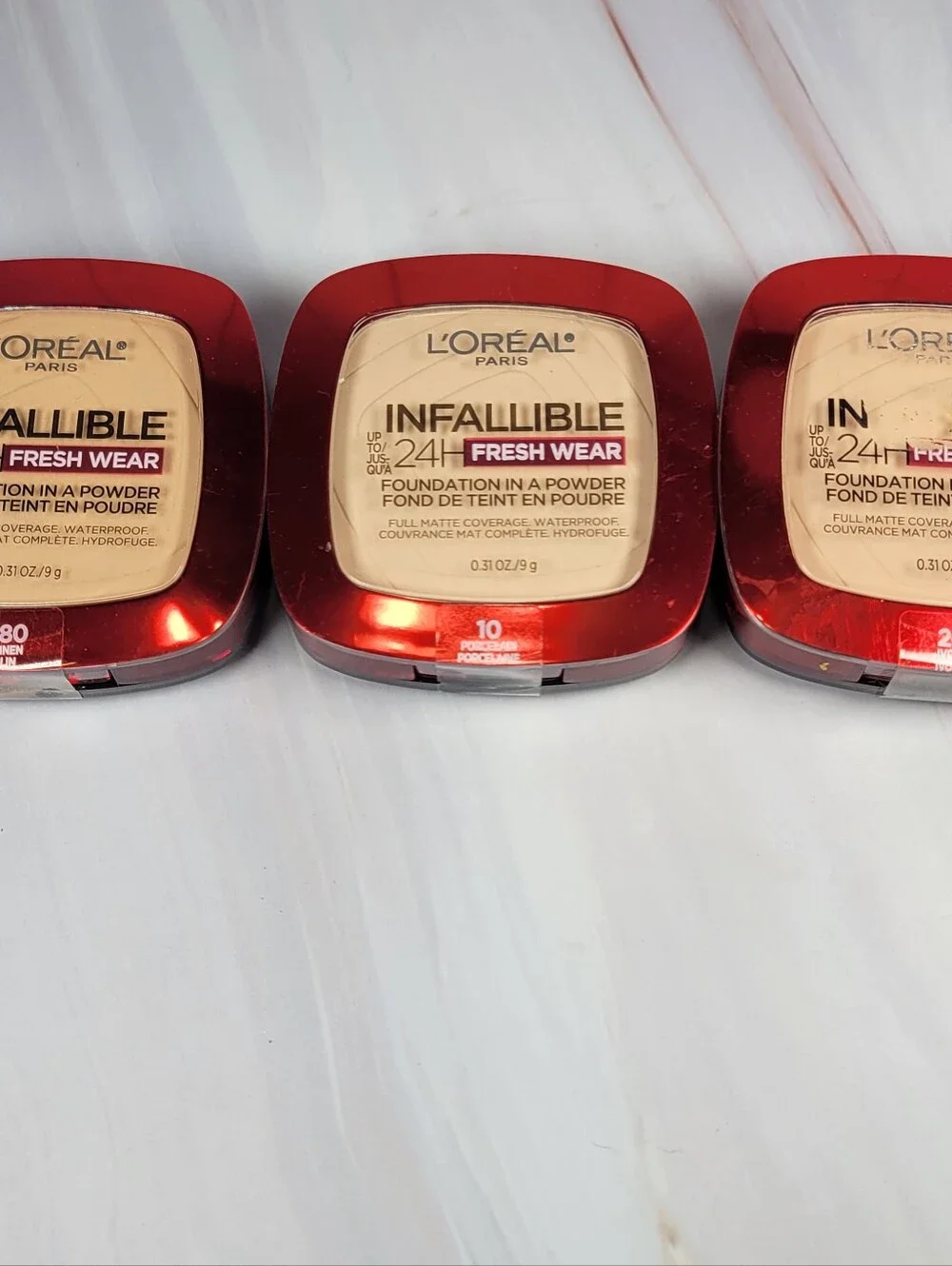 L'oreal Infallible Up to 24HFresh Wear Powder Foundation Bundle NEW!